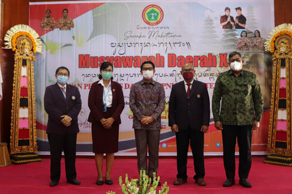 Sekda Adi Arnawa Buka Musyawarah Daerah X DPD PPNI Kabupaten Badung